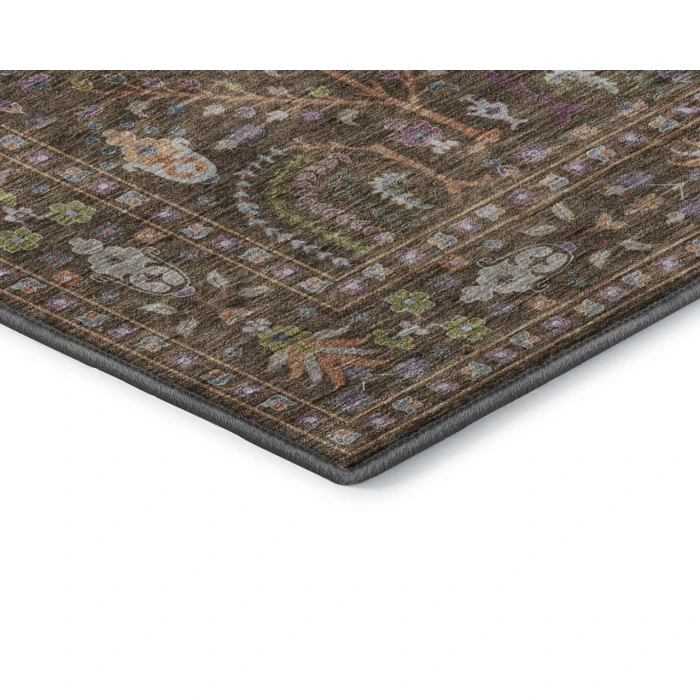 Dalyn Luxury Washable Hatay HY5 Brown 1'8" x 2'6" Rug