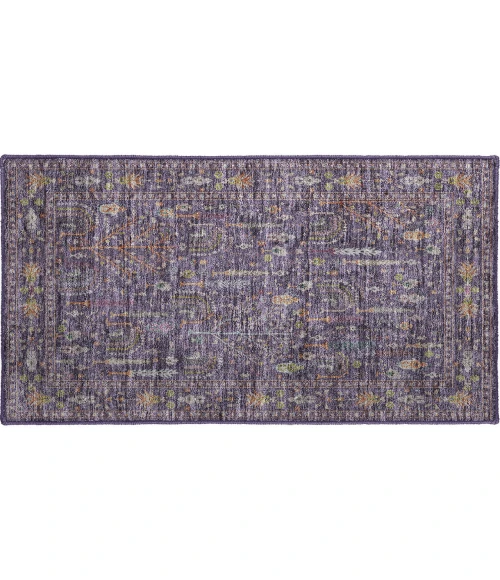 Dalyn Luxury Washable Hatay HY5 Eggplant 1'8" x 2'6" Rug