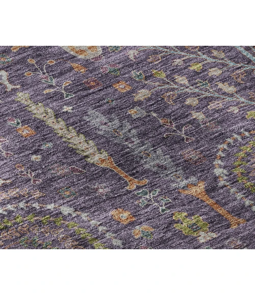 Dalyn Luxury Washable Hatay HY5 Eggplant 3' x 5' Rug