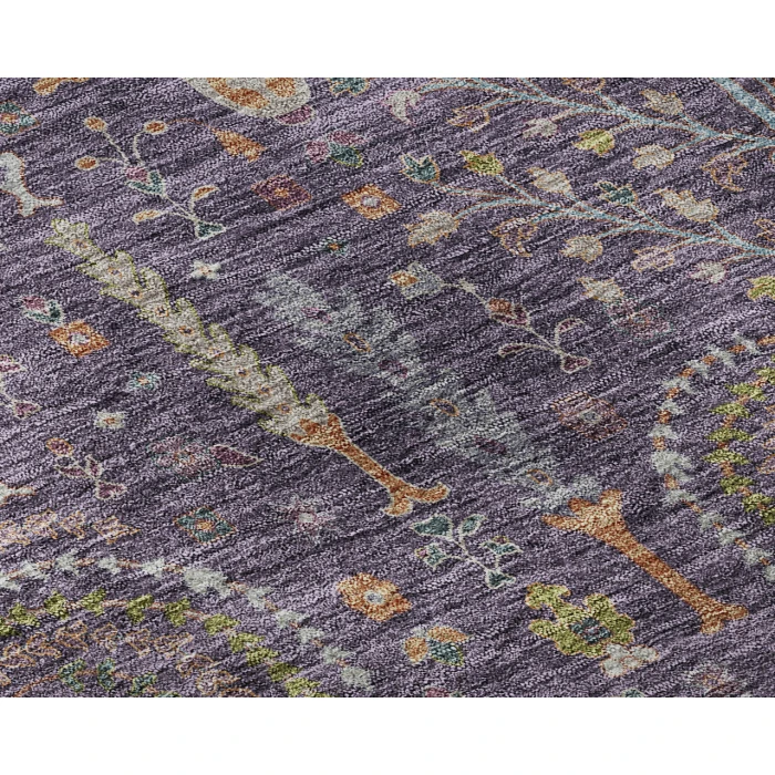 Dalyn Luxury Washable Hatay HY5 Eggplant 9' x 12' Rug