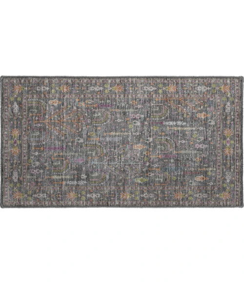 Dalyn Luxury Washable Hatay HY5 Gray 1'8" x 2'6" Rug