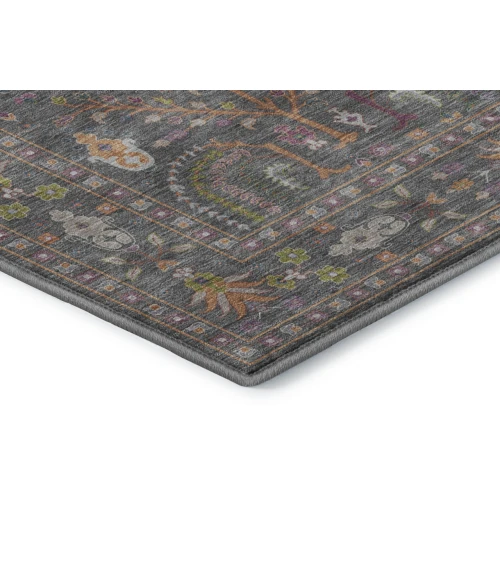 Dalyn Luxury Washable Hatay HY5 Gray 3' x 5' Rug