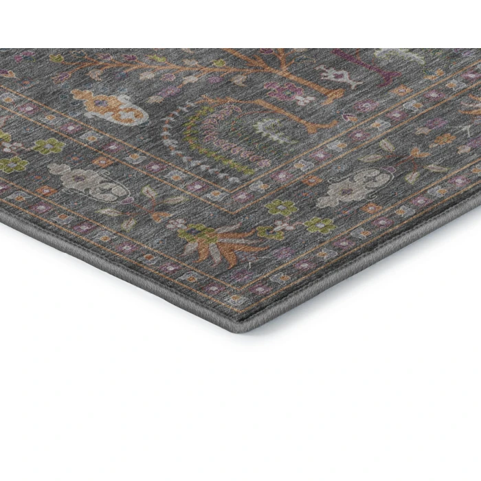 Dalyn Luxury Washable Hatay HY5 Gray 10' x 14' Rug