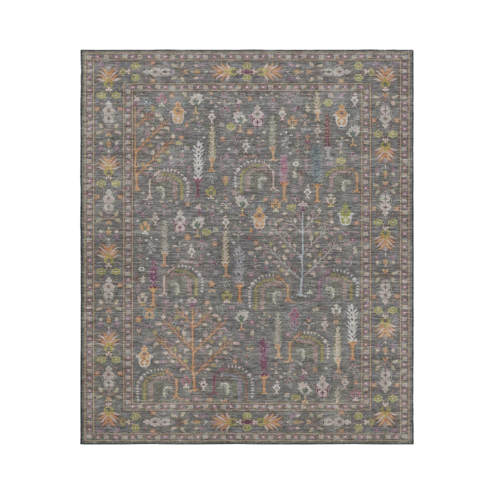 Dalyn Luxury Washable Hatay HY5 Gray 10' x 14' Rug