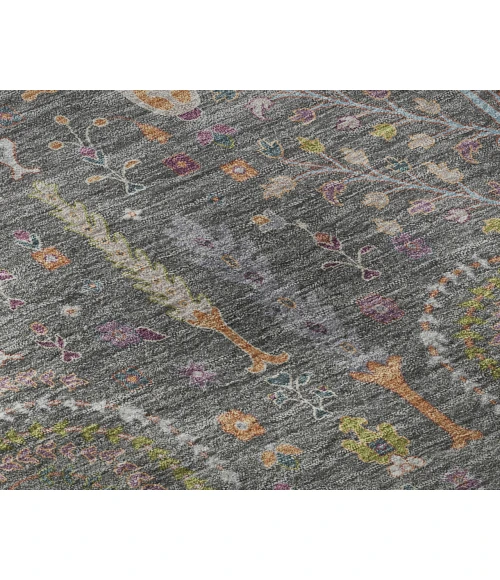 Dalyn Luxury Washable Hatay HY5 Gray 3' x 5' Rug