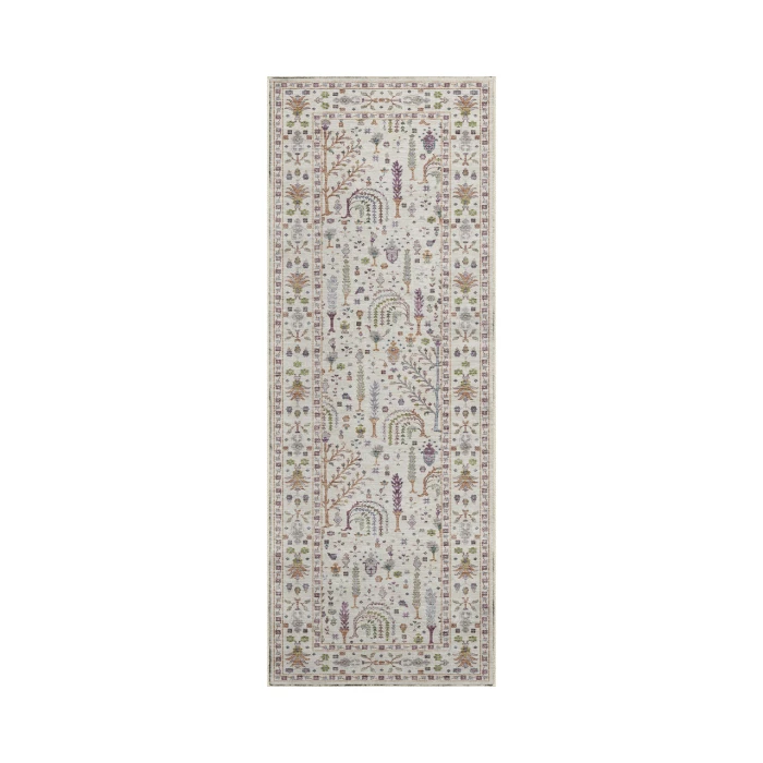 Dalyn Luxury Washable Hatay HY5 Ivory 2'3" x 7'6" Runner Rug