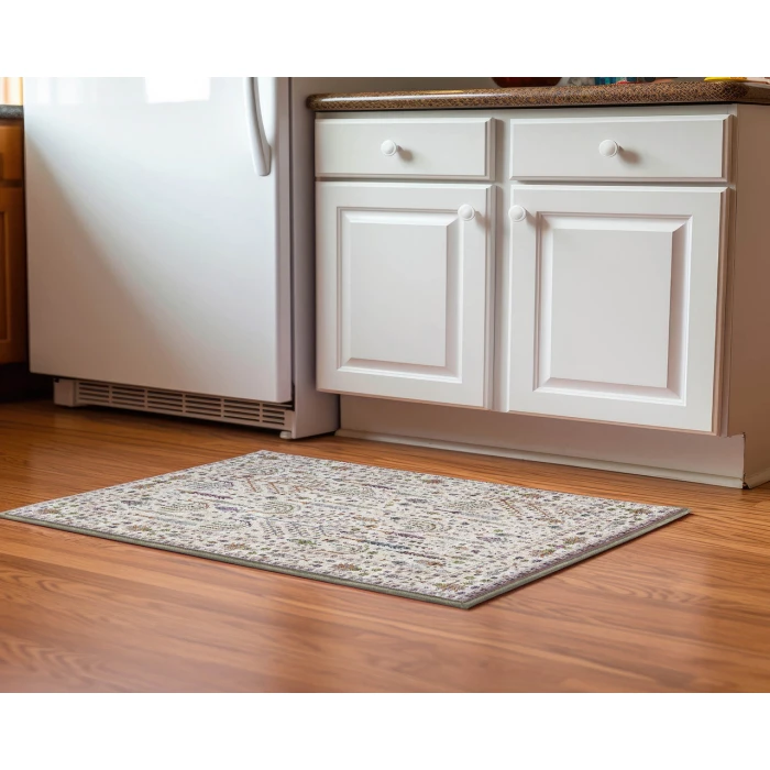Dalyn Luxury Washable Hatay HY5 Ivory 1'8" x 2'6" Rug