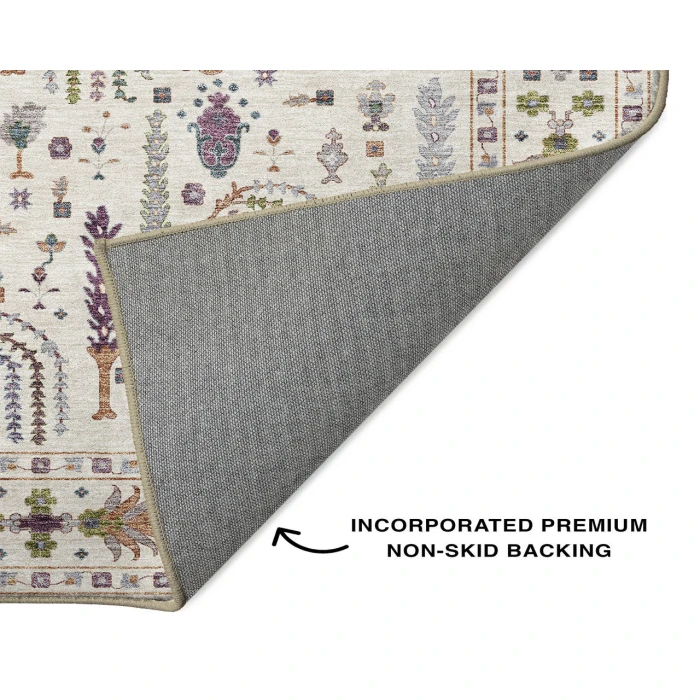 Dalyn Luxury Washable Hatay HY5 Ivory 10' x 14' Rug