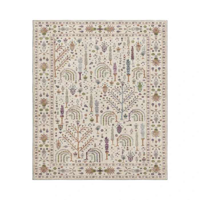 Dalyn Luxury Washable Hatay HY5 Ivory 10' x 14' Rug
