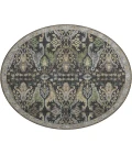 Dalyn Luxury Washable Hatay HY6 Black 8' x 8' Round Rug