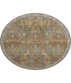 Dalyn Luxury Washable Hatay HY6 Copper 8' x 8' Round Rug