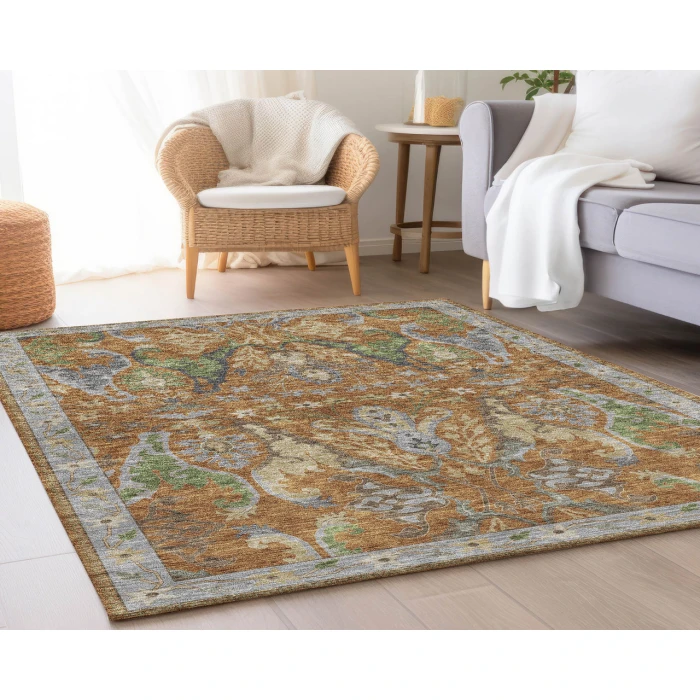 Dalyn Luxury Washable Hatay HY6 Copper 8' x 10' Rug