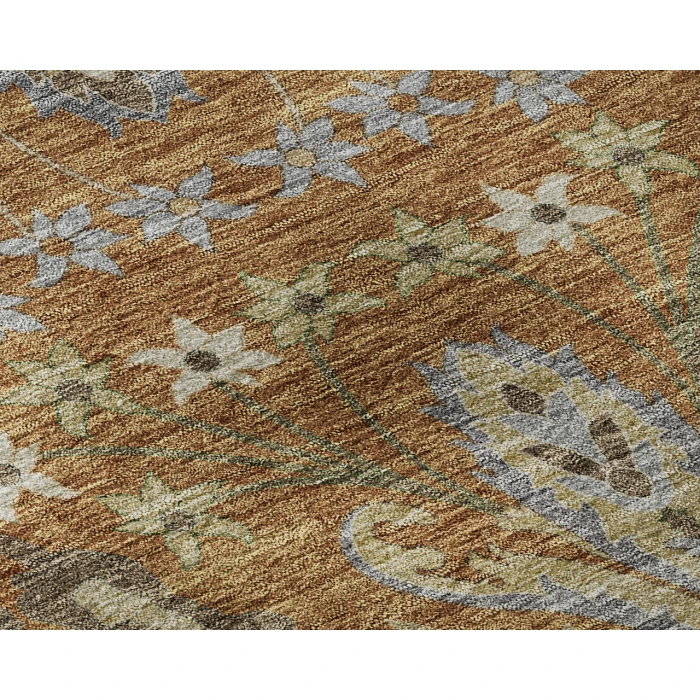 Dalyn Luxury Washable Hatay HY6 Copper 2'3" x 7'6" Runner Rug