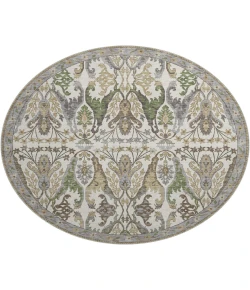 Dalyn Luxury Washable Hatay HY6 Ivory 8' x 8' Round Rug