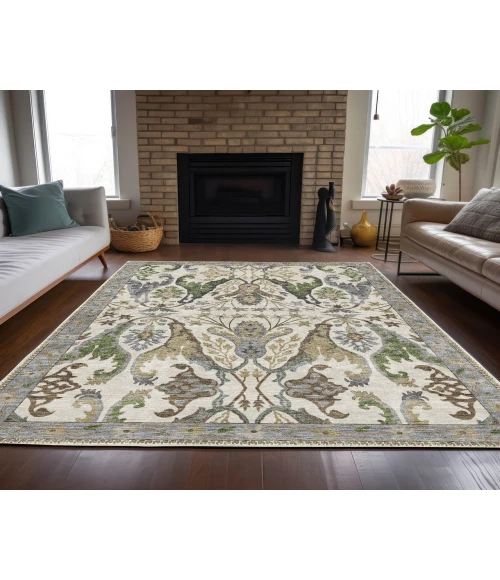 Dalyn Luxury Washable Hatay HY6 Ivory 5' x 7'6" Rug