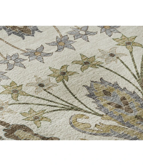 Dalyn Luxury Washable Hatay HY6 Ivory 1'8" x 2'6" Rug