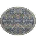 Dalyn Luxury Washable Hatay HY6 Navy 8' x 8' Round Rug