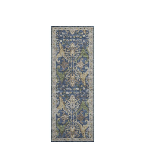 Dalyn Luxury Washable Hatay HY6 Navy 2'3" x 7'6" Runner Rug