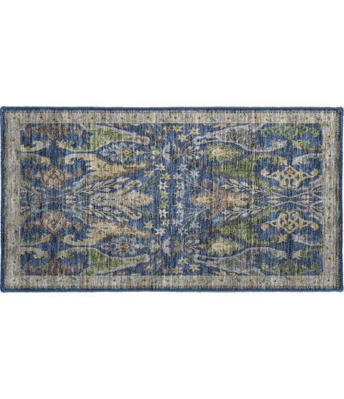 Dalyn Luxury Washable Hatay HY6 Navy 1'8" x 2'6" Rug