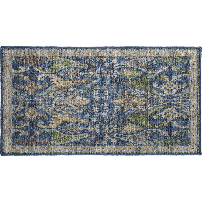 Dalyn Luxury Washable Hatay HY6 Navy 1'8" x 2'6" Rug