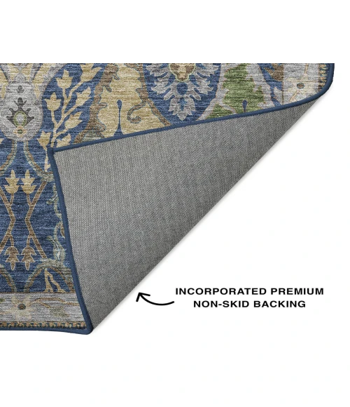 Dalyn Luxury Washable Hatay HY6 Navy 5' x 7'6" Rug