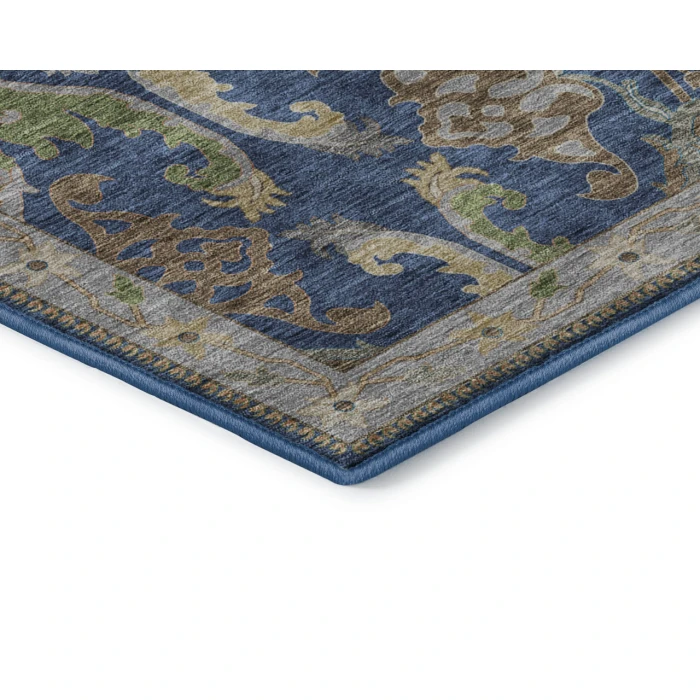 Dalyn Luxury Washable Hatay HY6 Navy 2'3" x 7'6" Runner Rug