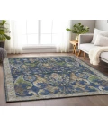 Dalyn Luxury Washable Hatay HY6 Navy 5' x 7'6" Rug