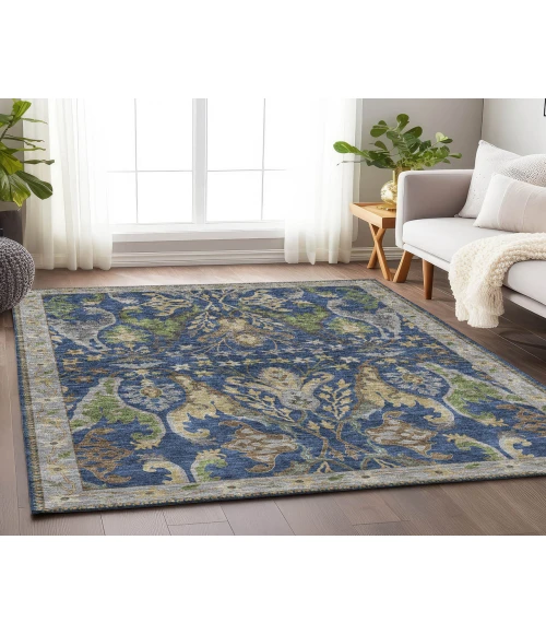 Dalyn Luxury Washable Hatay HY6 Navy 5' x 7'6" Rug