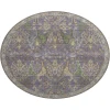 Dalyn Luxury Washable Hatay HY6 Purple 8' x 8' Round Rug