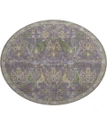 Dalyn Luxury Washable Hatay HY6 Purple 8' x 8' Round Rug