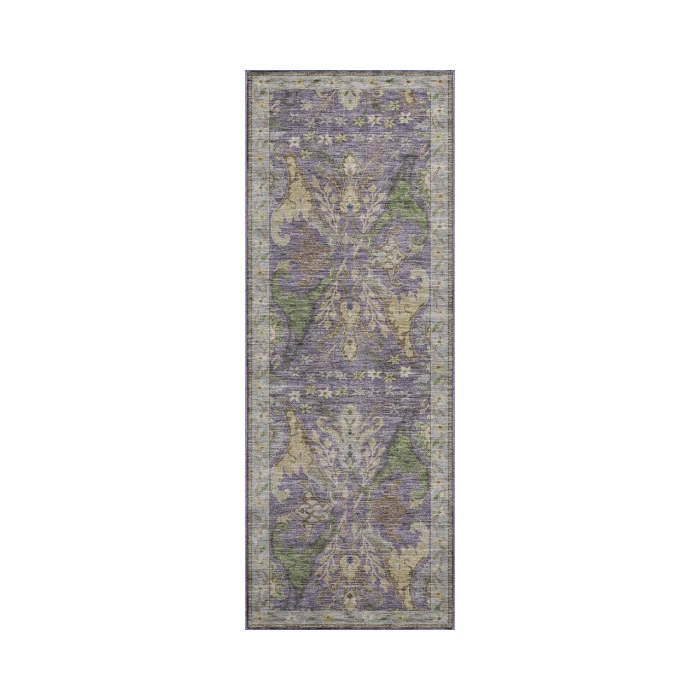Dalyn Luxury Washable Hatay HY6 Purple 2'3" x 7'6" Runner Rug