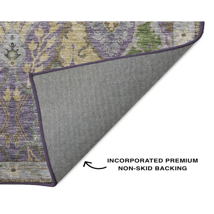 Dalyn Luxury Washable Hatay HY6 Purple 2'6" x 3'10" Rug