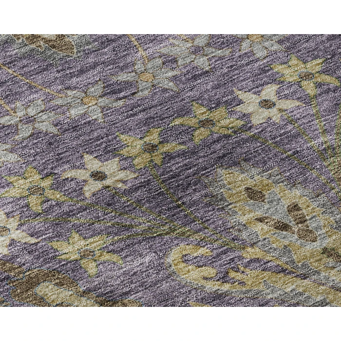 Dalyn Luxury Washable Hatay HY6 Purple 2'6" x 3'10" Rug