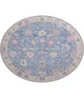 Dalyn Luxury Washable Hatay HY7 Blue 8' x 8' Round Rug