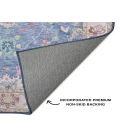Dalyn Luxury Washable Hatay HY7 Blue 2'3" x 7'6" Runner Rug