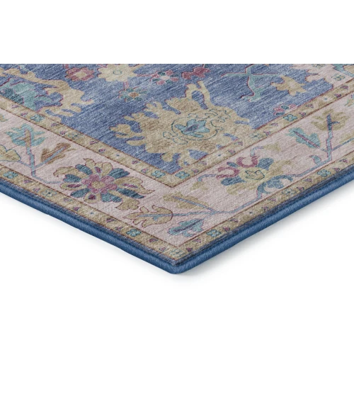 Dalyn Luxury Washable Hatay HY7 Blue 2'3" x 7'6" Runner Rug