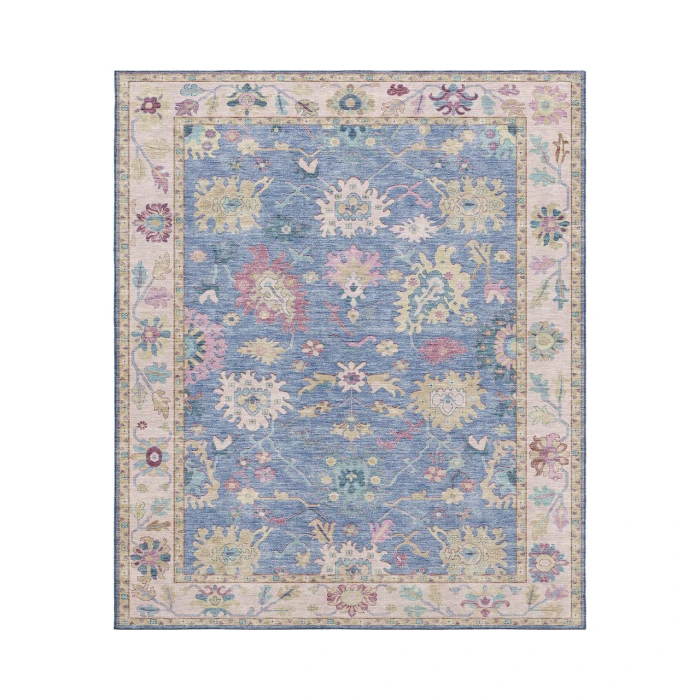 Dalyn Luxury Washable Hatay HY7 Blue 8' x 10' Rug