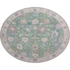 Dalyn Luxury Washable Hatay HY7 Lime 8' x 8' Round Rug