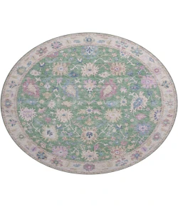Dalyn Luxury Washable Hatay HY7 Lime 8' x 8' Round Rug