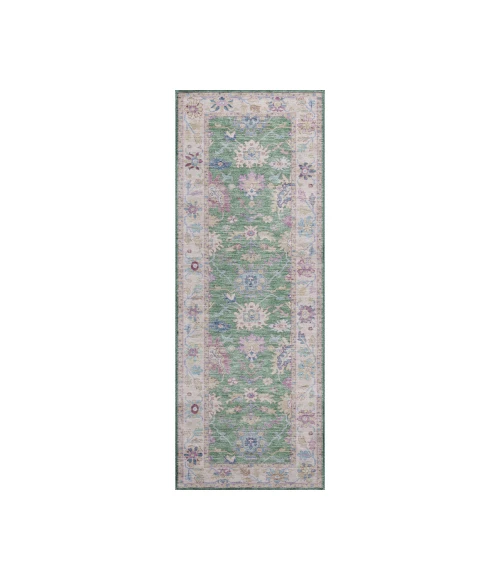 Dalyn Luxury Washable Hatay HY7 Lime 2'3" x 7'6" Runner Rug
