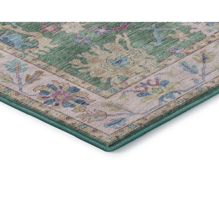 Dalyn Luxury Washable Hatay HY7 Lime 8' x 8' Round Rug