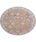 Dalyn Luxury Washable Hatay HY7 Orange 8' x 8' Round Rug