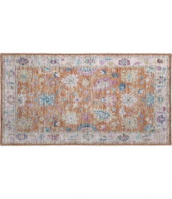 Dalyn Luxury Washable Hatay HY7 Orange 1'8" x 2'6" Rug