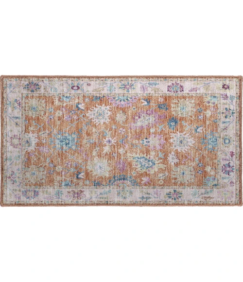 Dalyn Luxury Washable Hatay HY7 Orange 1'8" x 2'6" Rug