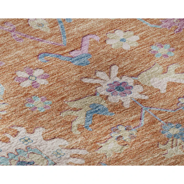 Dalyn Luxury Washable Hatay HY7 Orange 10' x 14' Rug