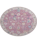 Dalyn Luxury Washable Hatay HY7 Pink 8' x 8' Round Rug
