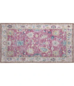 Dalyn Luxury Washable Hatay HY7 Pink 1'8" x 2'6" Rug