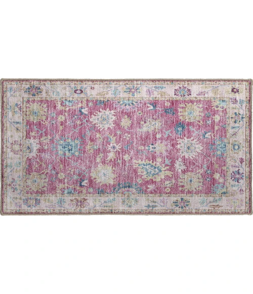 Dalyn Luxury Washable Hatay HY7 Pink 1'8" x 2'6" Rug