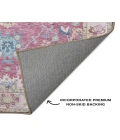 Dalyn Luxury Washable Hatay HY7 Pink 2'3" x 7'6" Runner Rug