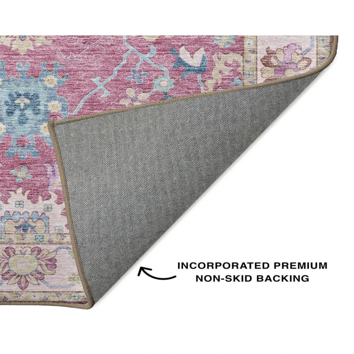 Dalyn Luxury Washable Hatay HY7 Pink 10' x 14' Rug